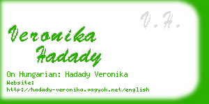 veronika hadady business card